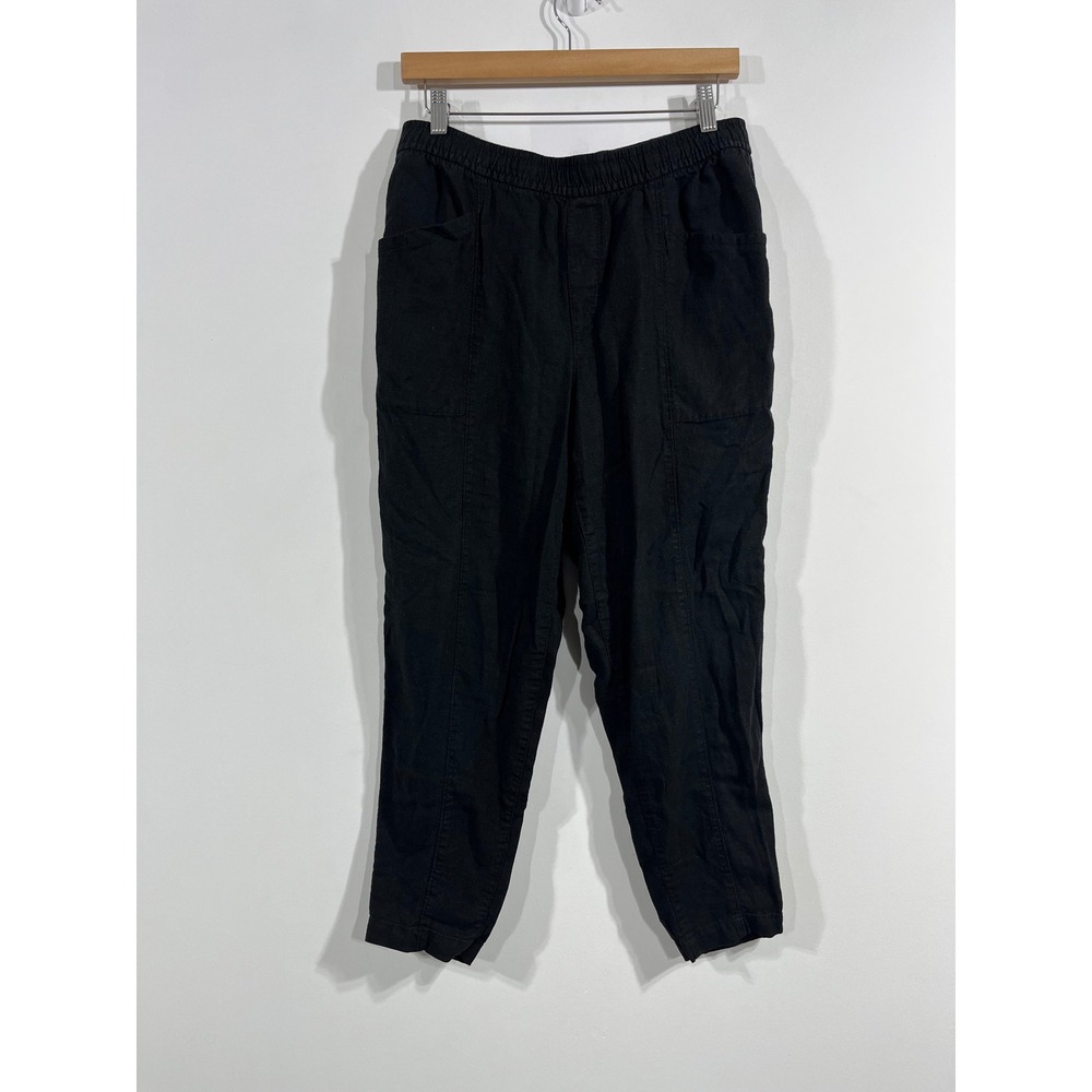 Old Navy Beachy Euro Summer Linen Blend Tapered Pants Womens Medium Preppy Boho